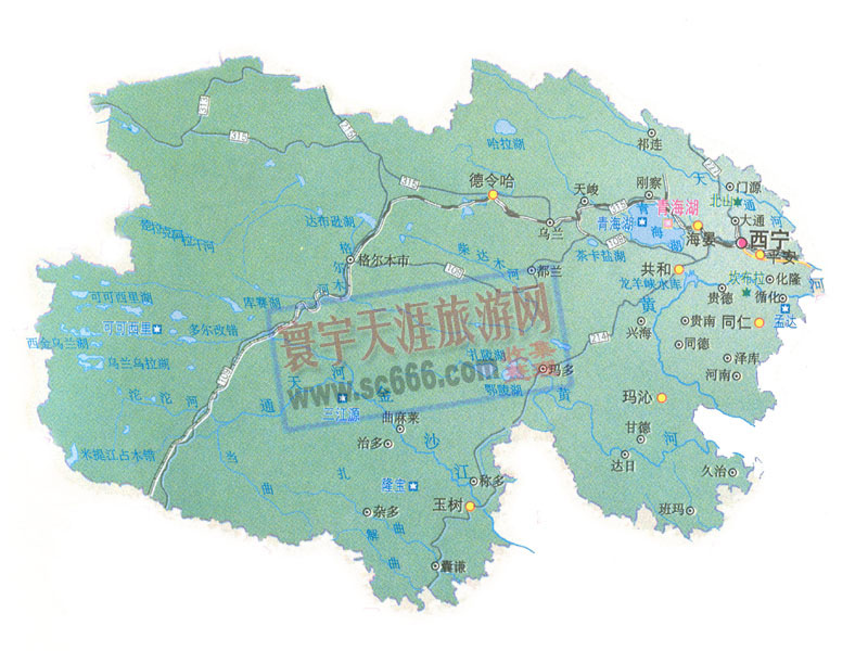 青海省地图2