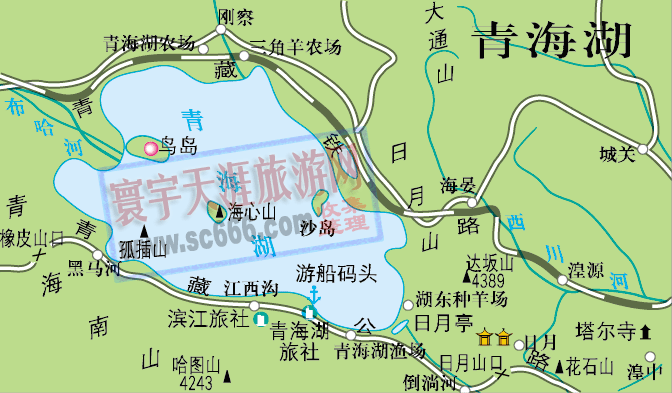 青海湖导游图1