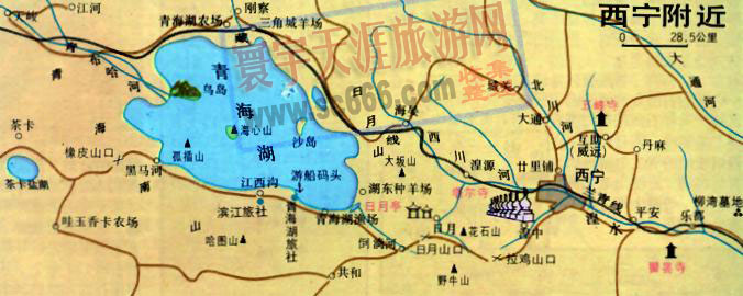 青海湖导游图2