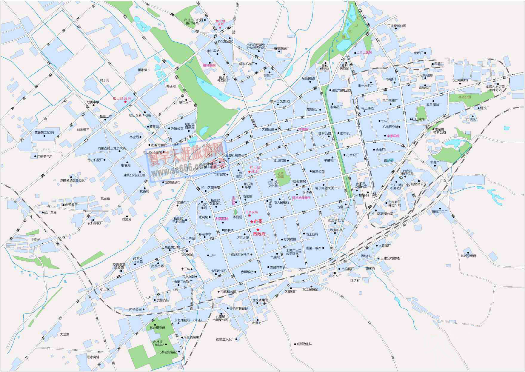 赤峰市城区地图2