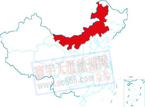 内蒙古自治区在中国的位置图