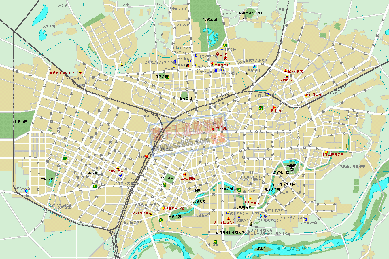 沈阳市城区地图