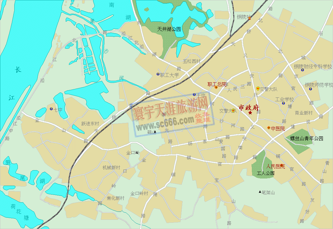 铜陵市城区地图