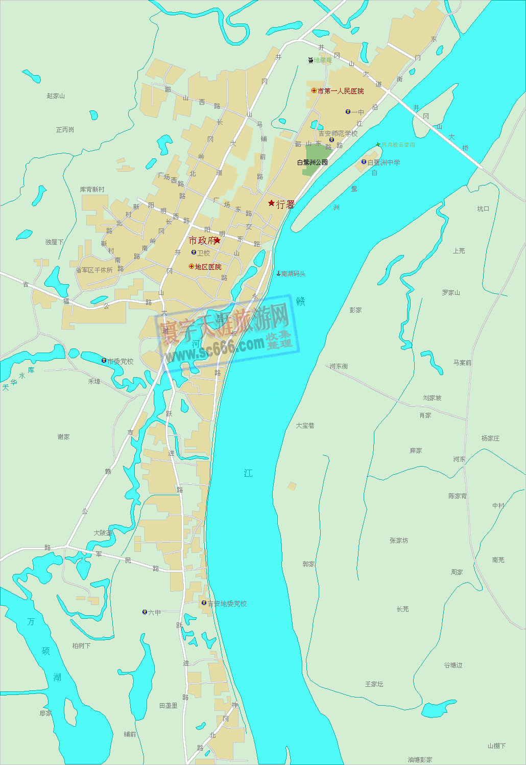 吉安市城区地图
