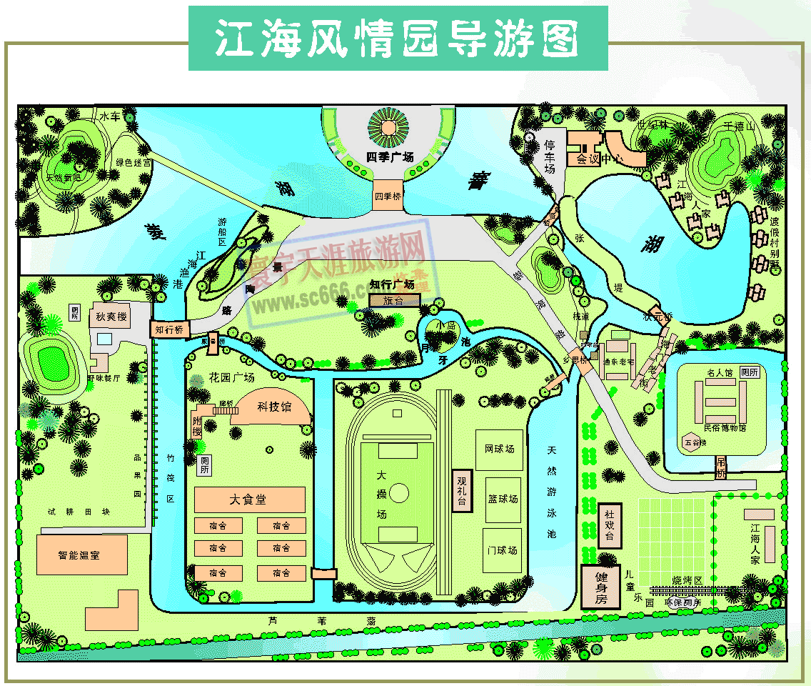 江海风情园导游图