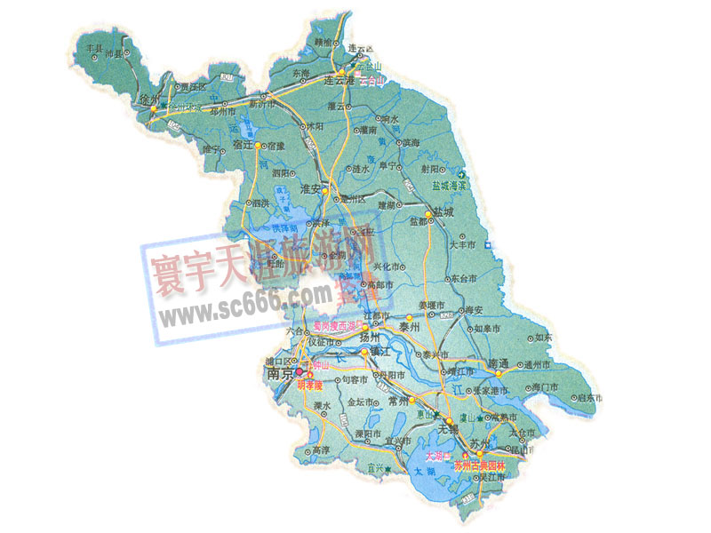 江苏省地图2