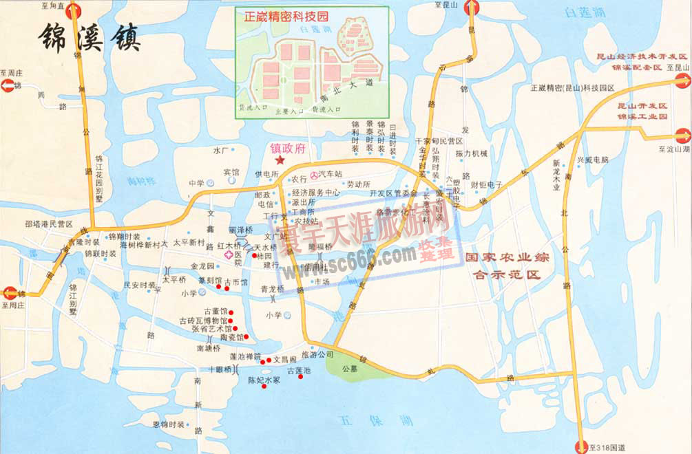 锦溪镇地图
