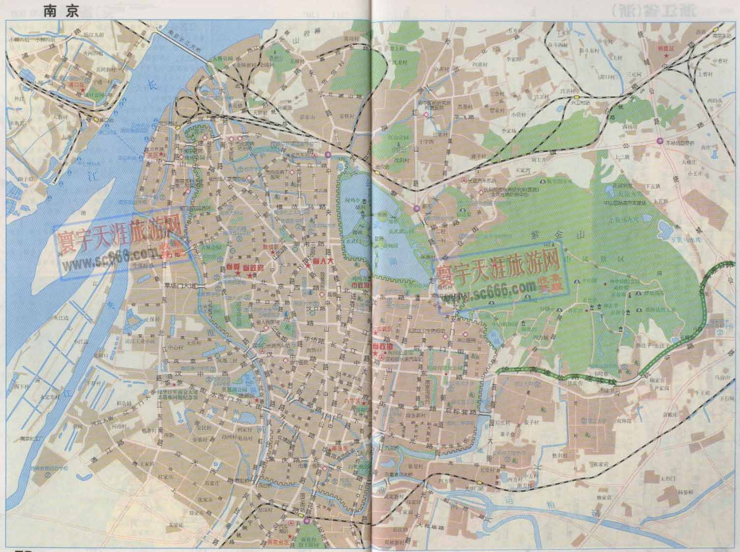 南京市城区地图