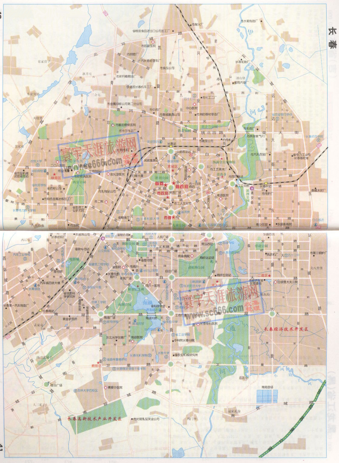 长春市城区地图