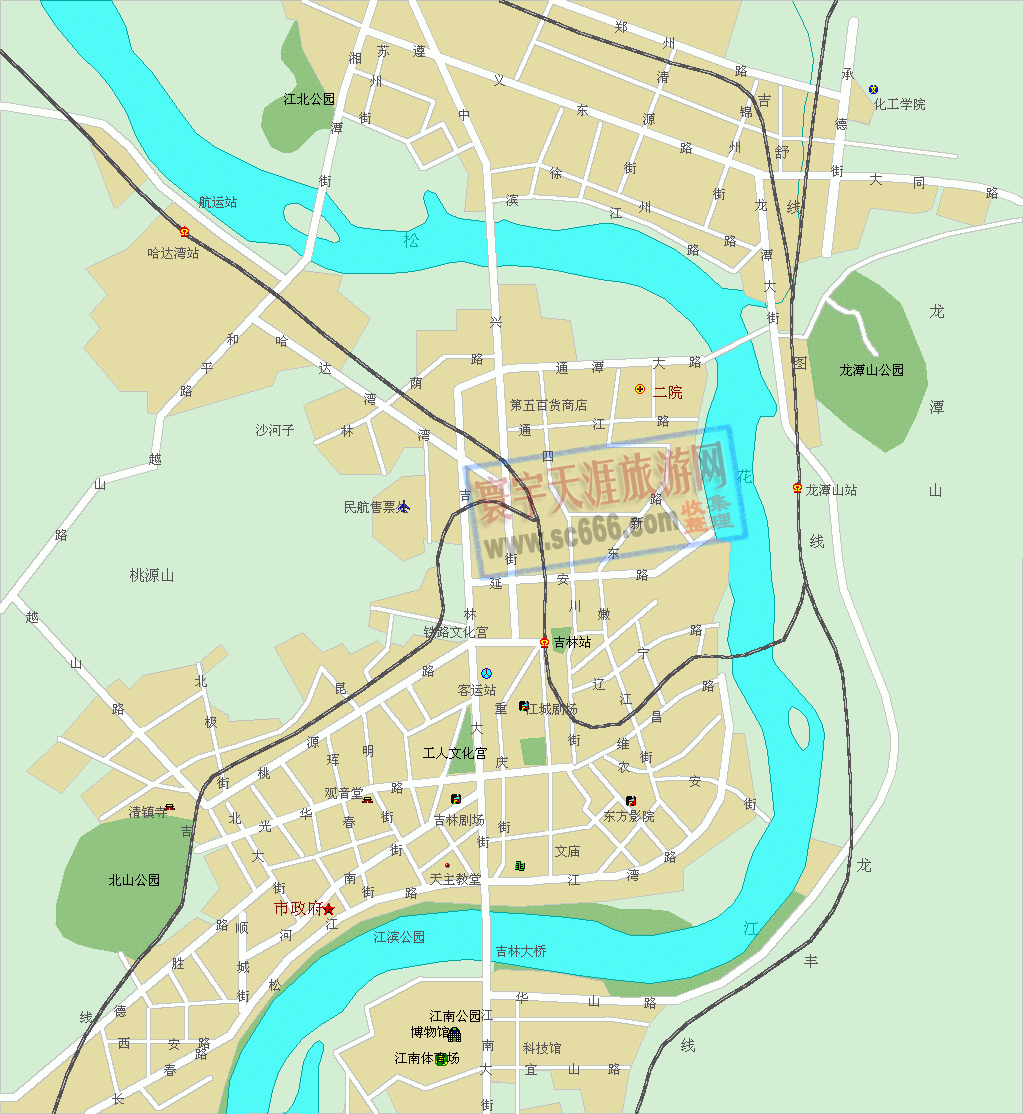 吉林市城区地图