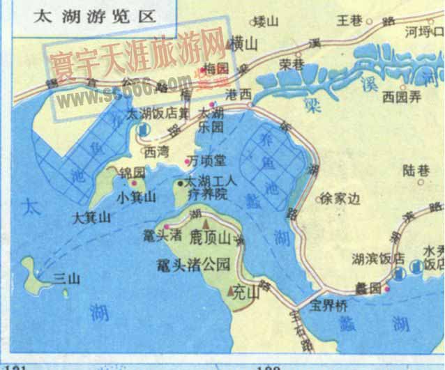 太湖游览区导游图1