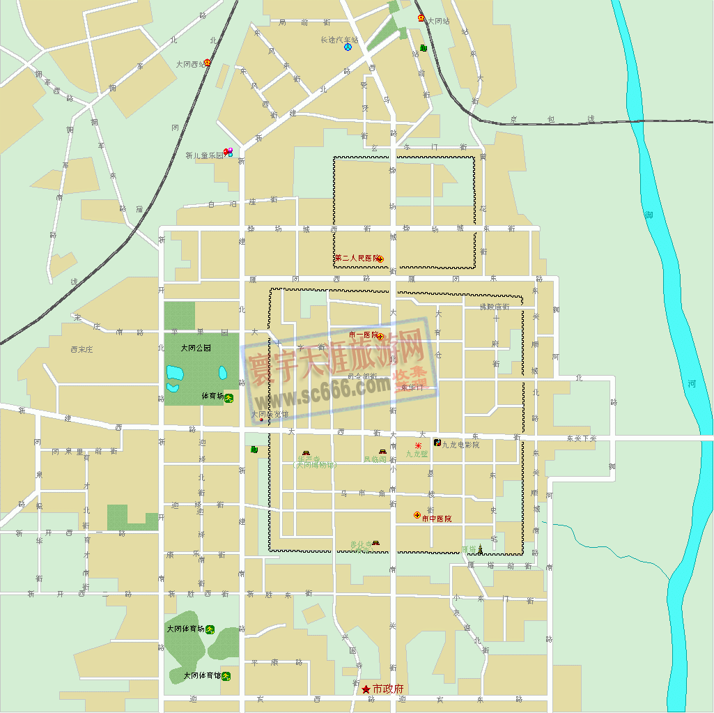 大同市城区地图