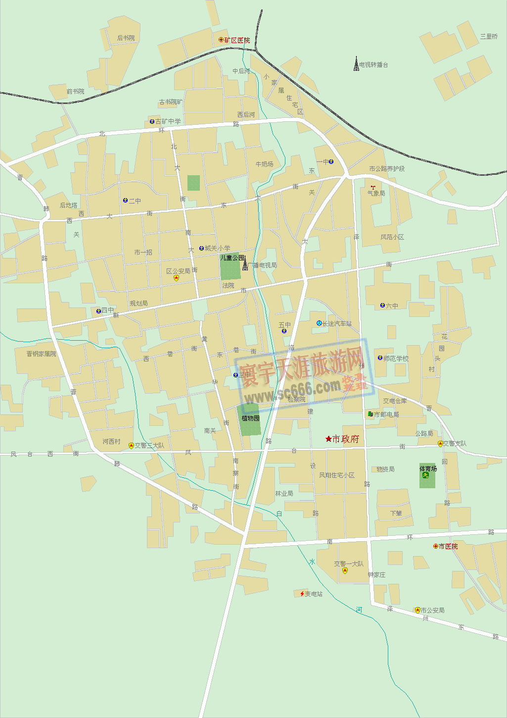 晋城市城区地图