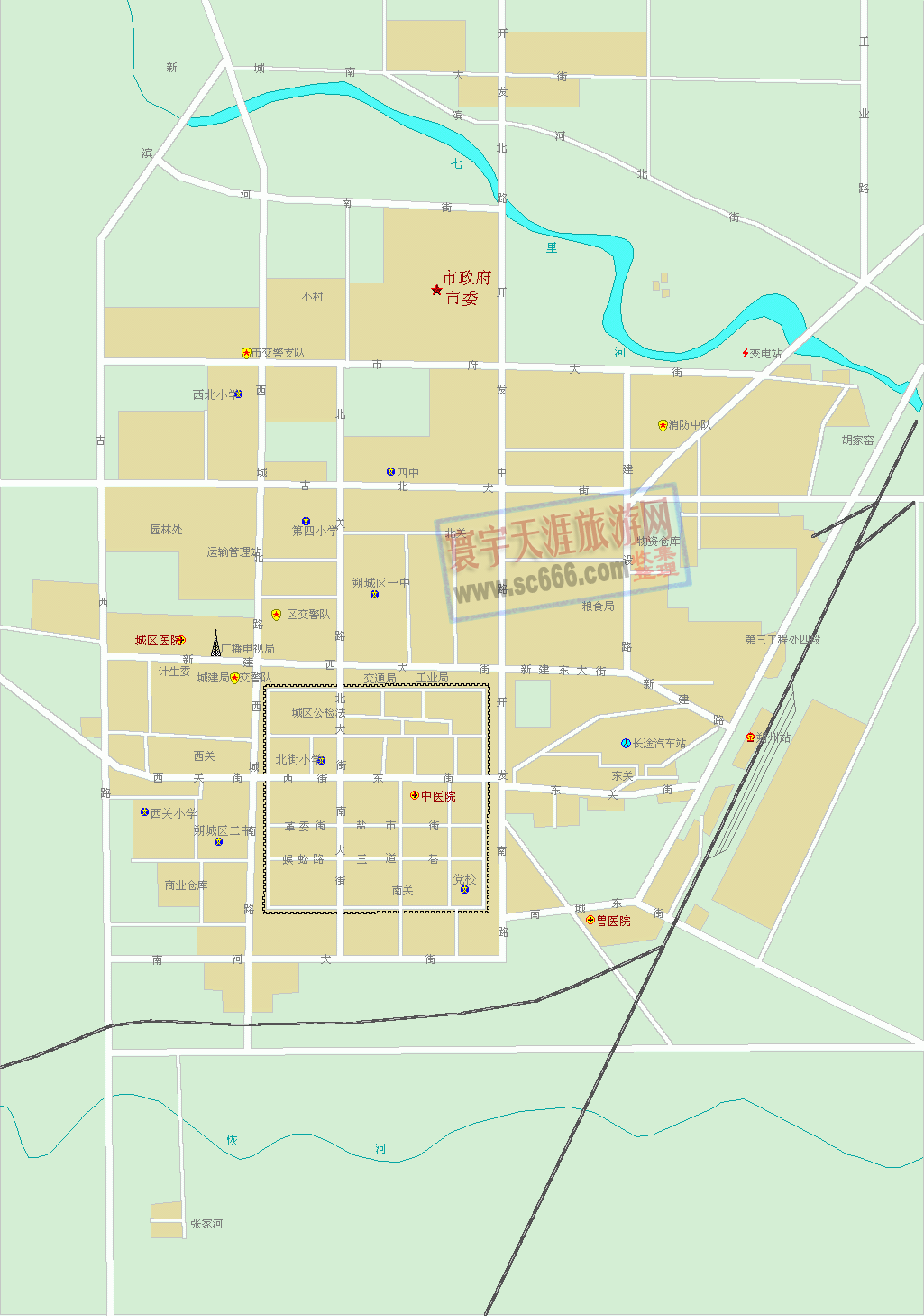 朔州市城区地图