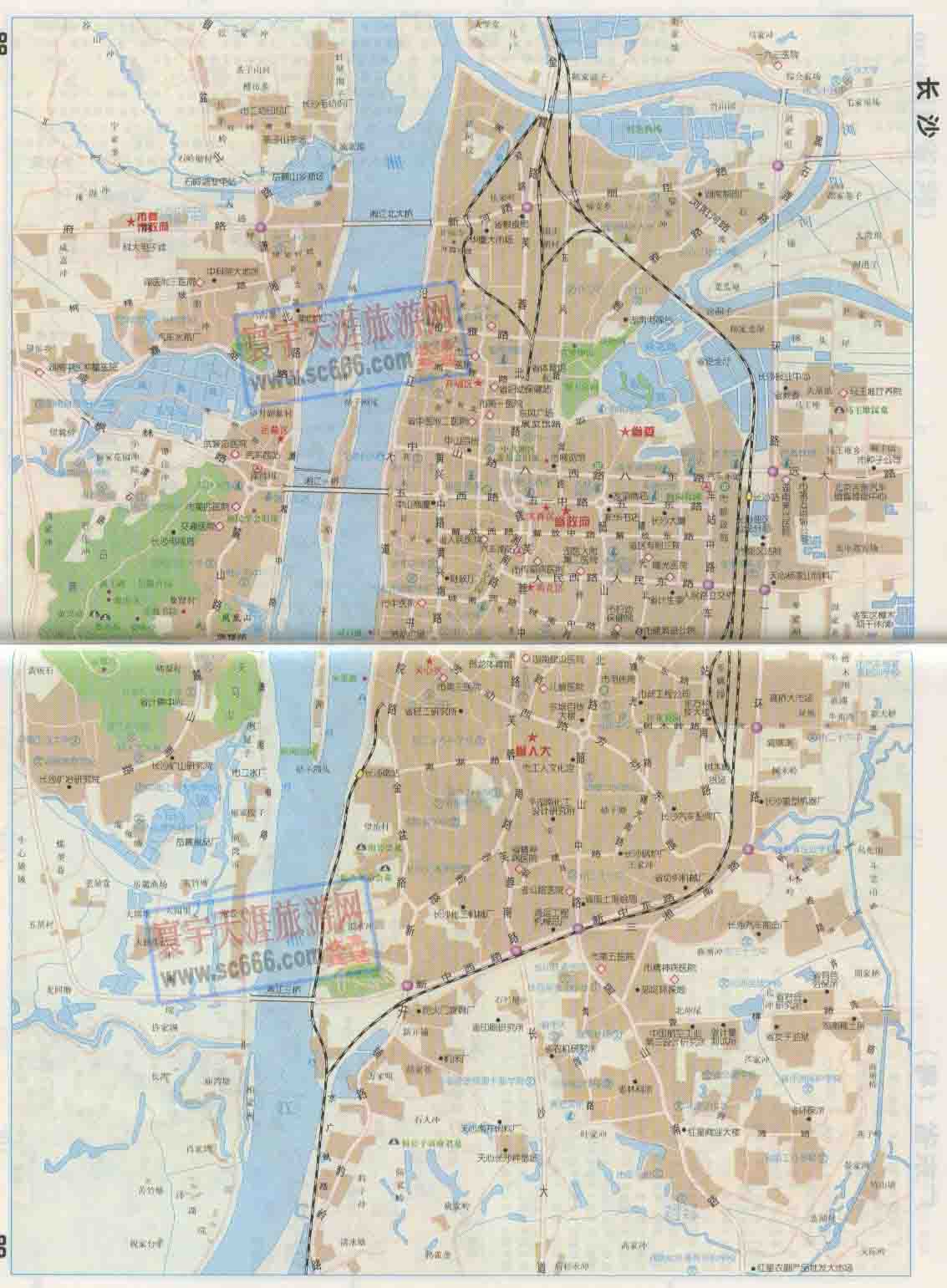 长沙市城区地图