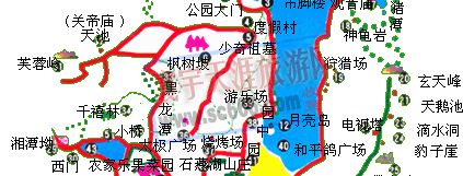 石燕湖生态旅游公园导游图