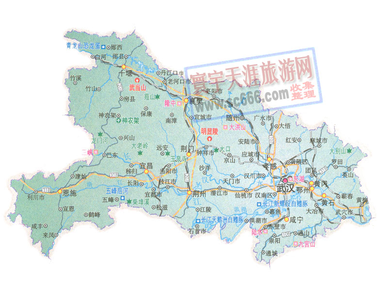 湖北省地图2