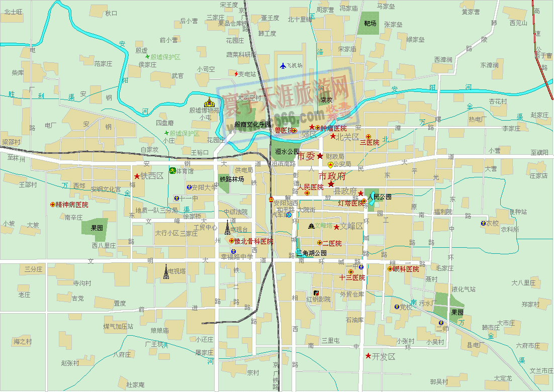 安阳市城区地图