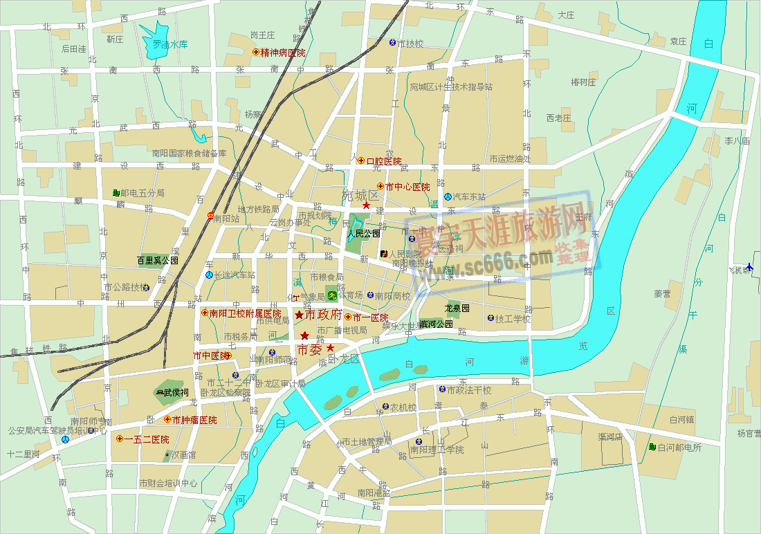 南阳市城区地图