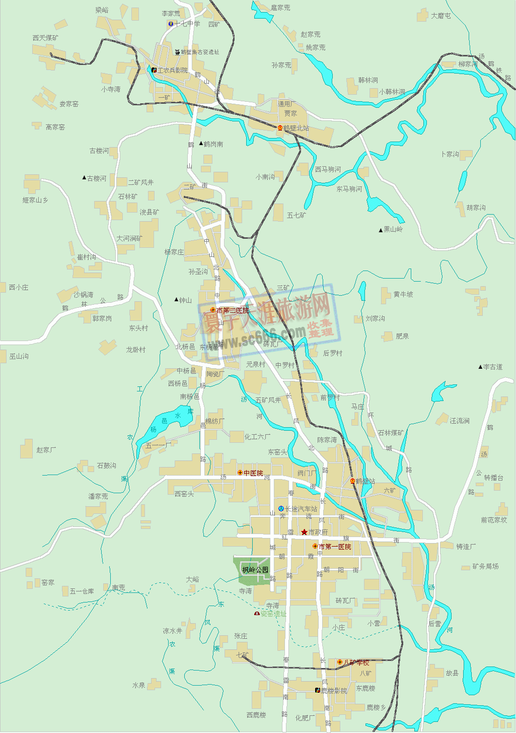 鹤壁市城区地图