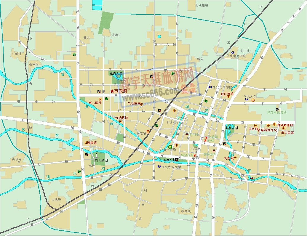 保定市城区地图