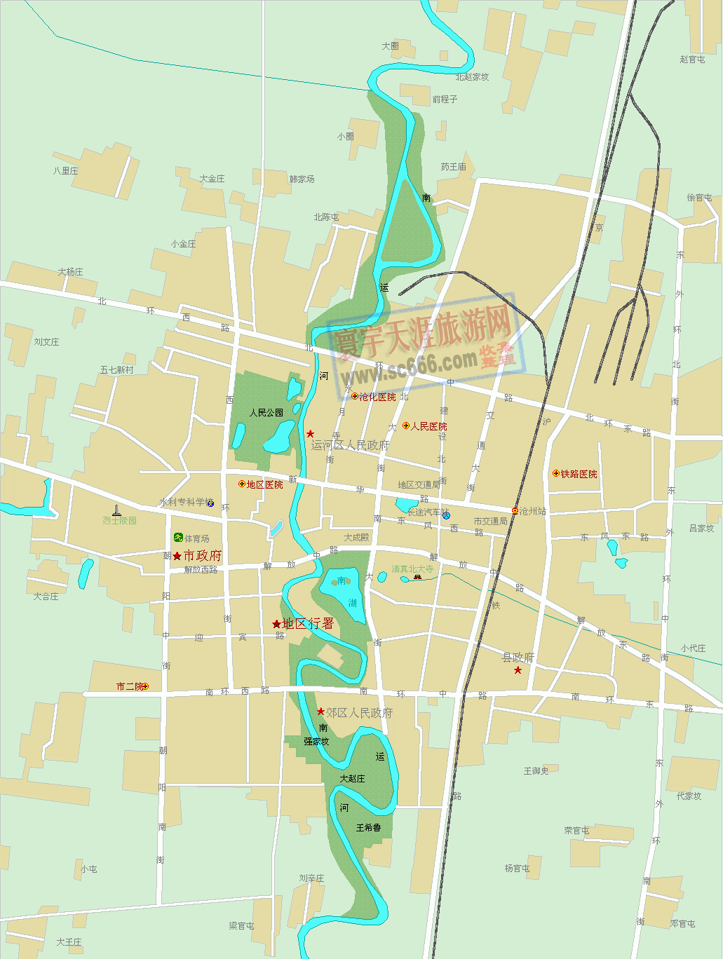 沧州市城区地图