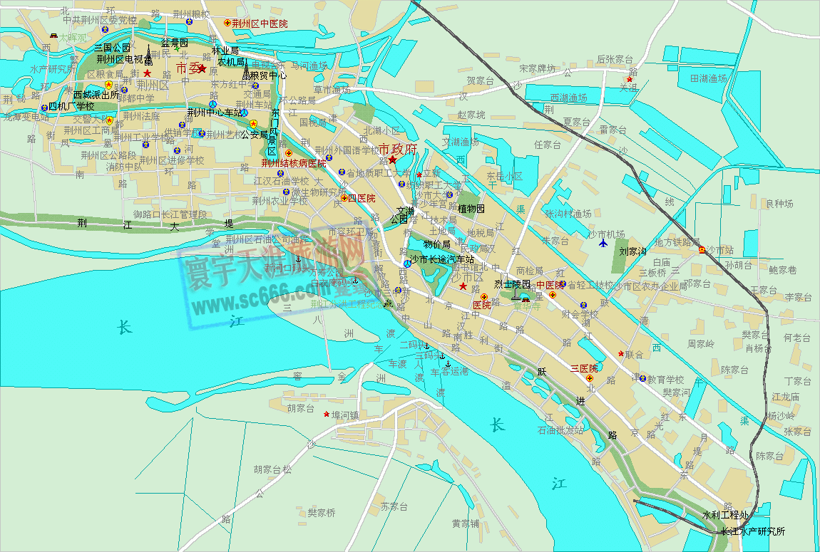 荆州市城区地图