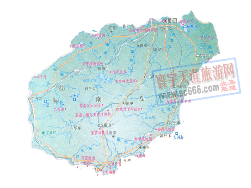海南省地图2