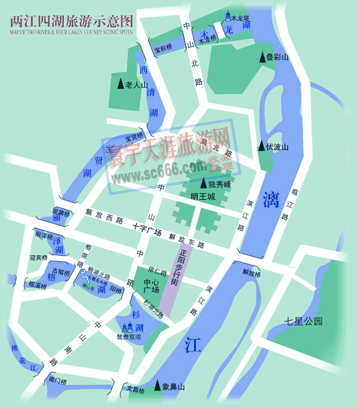 两江四湖地图