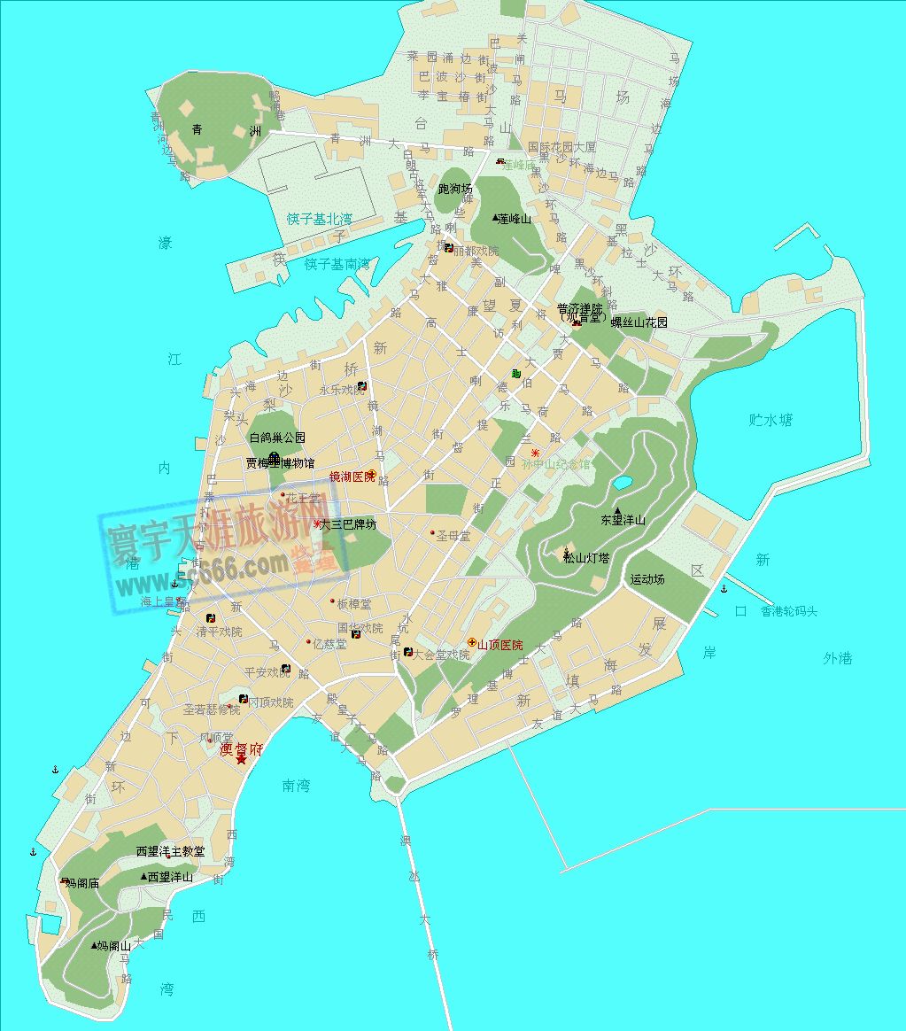 澳门城区地图1