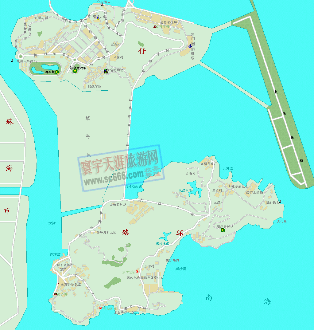 澳门城区地图2