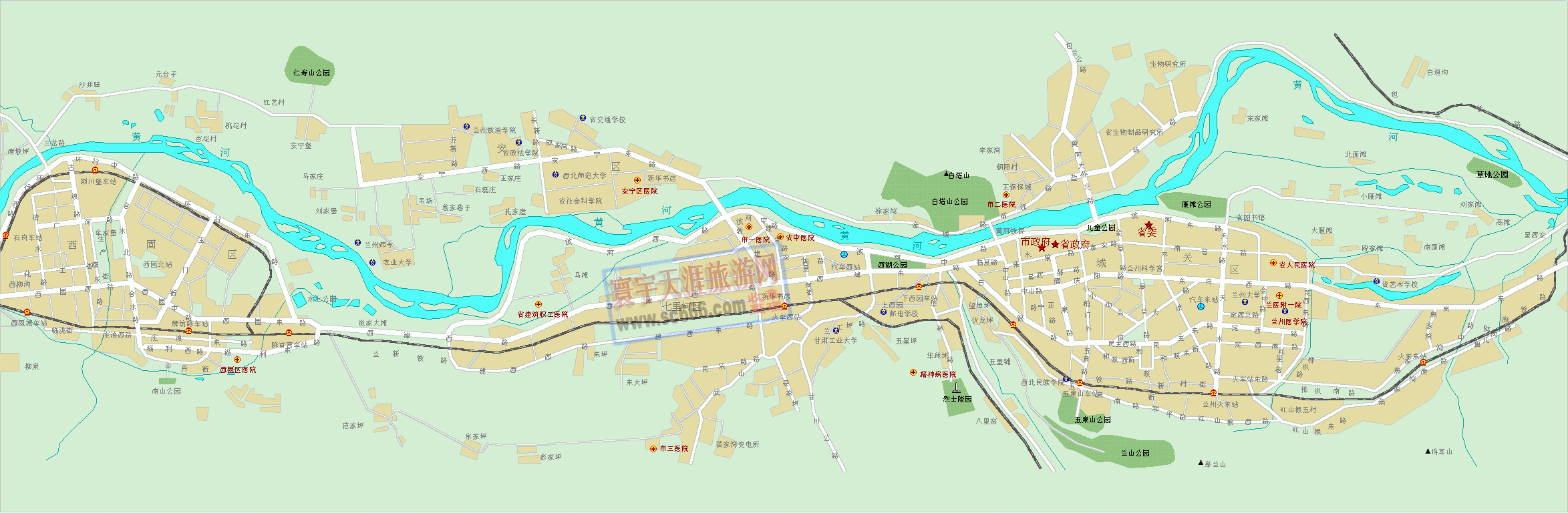 兰州市城区地图