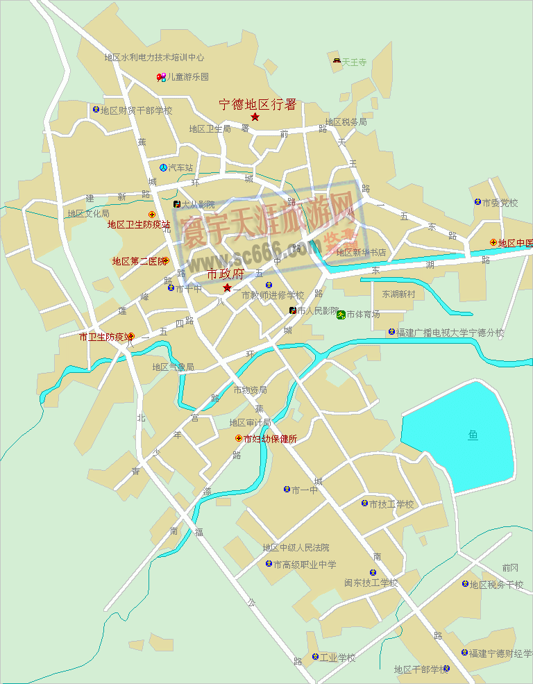 宁德市城区地图