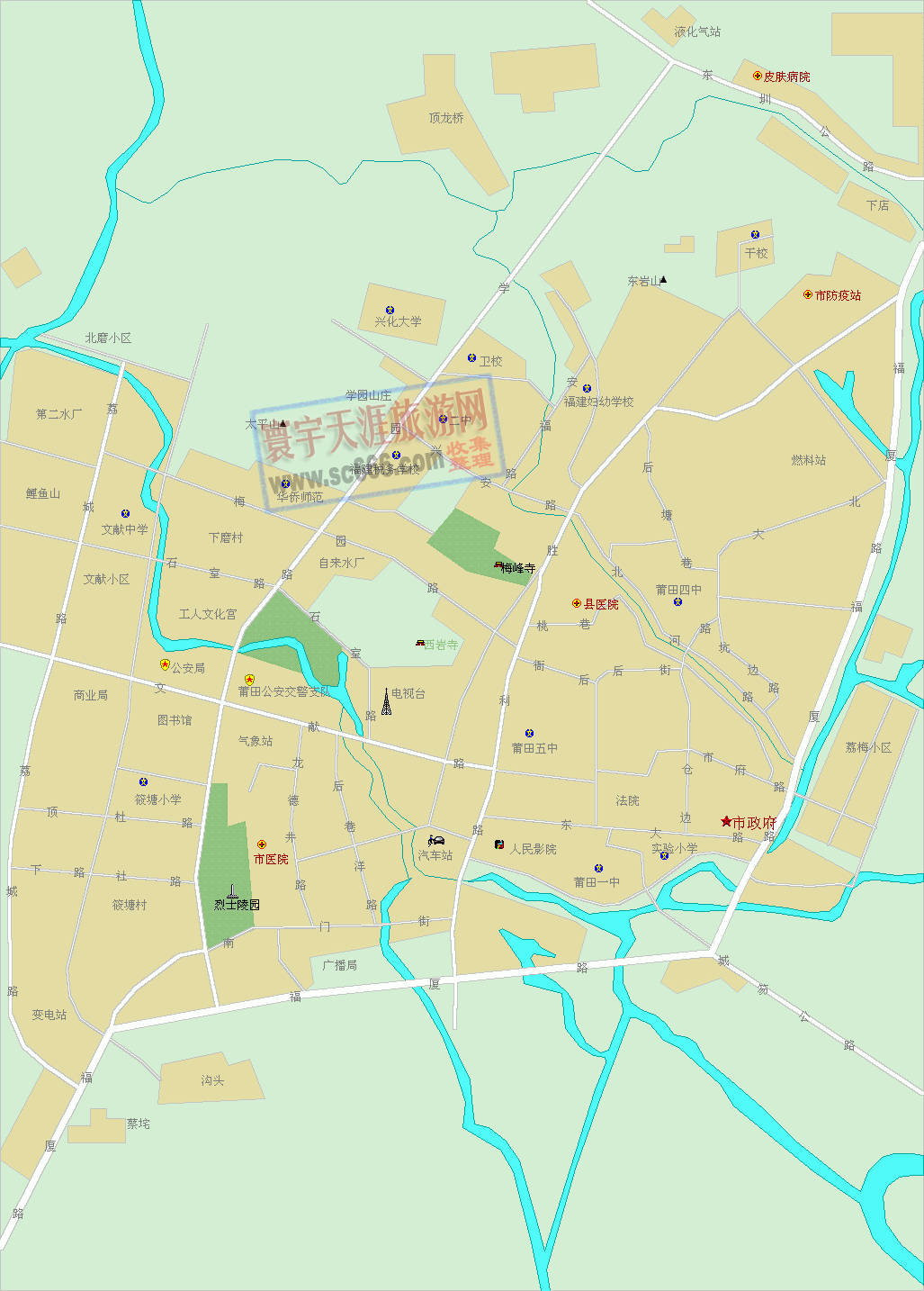 莆田市城区地图