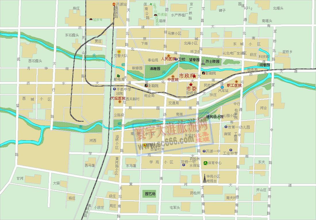 济源市城区地图