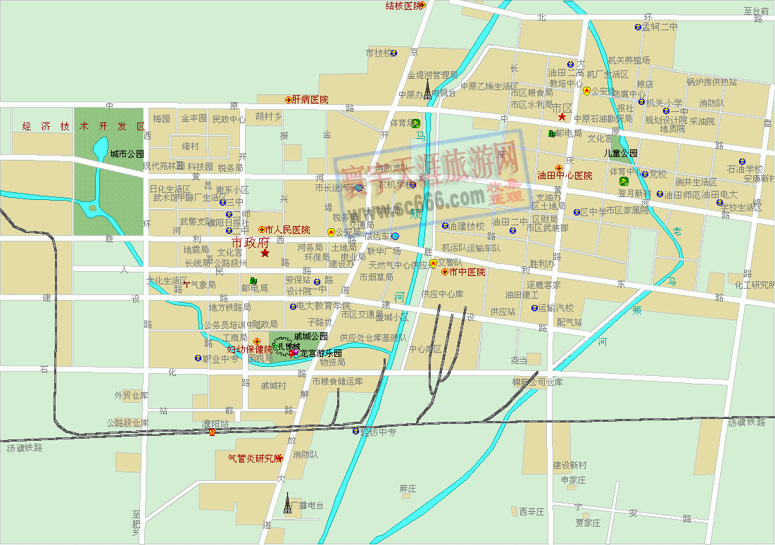 濮阳市城区地图
