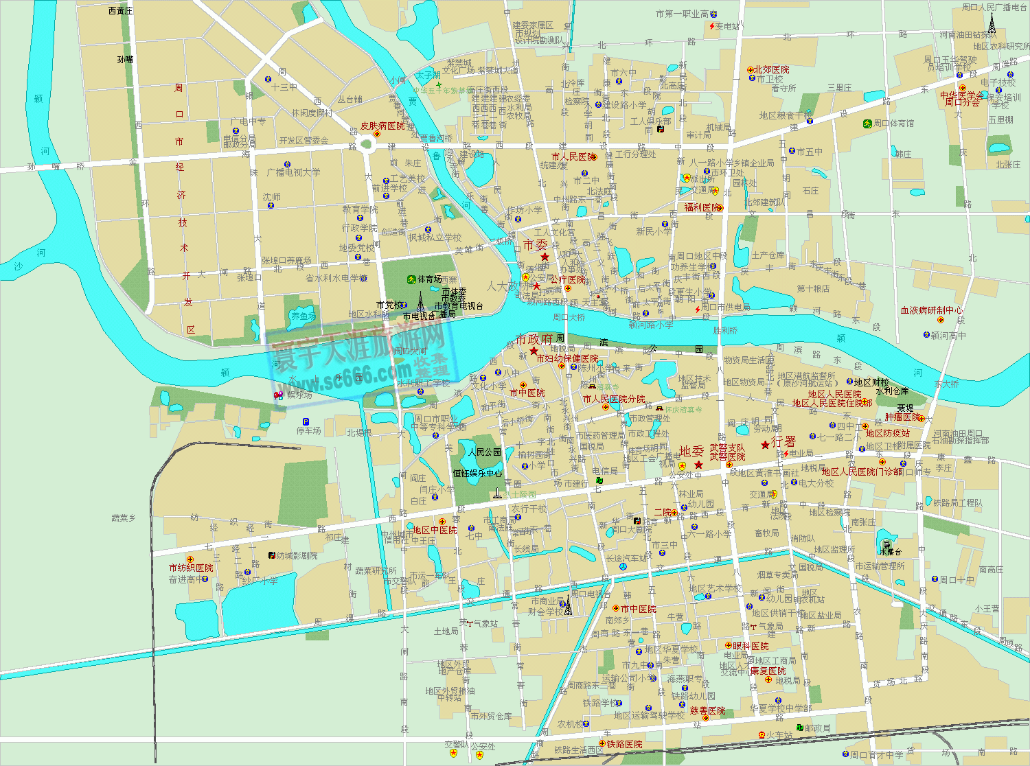 周口市城区地图
